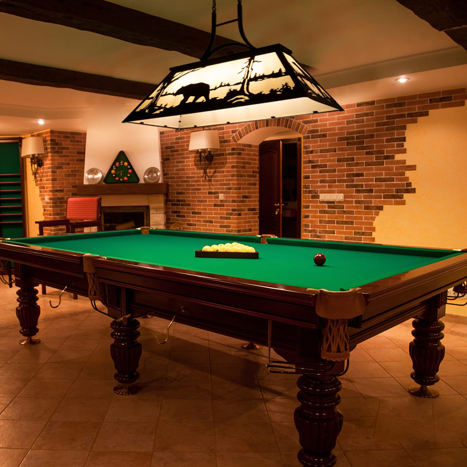 Rustic Farmhouse-Style Billiard Table